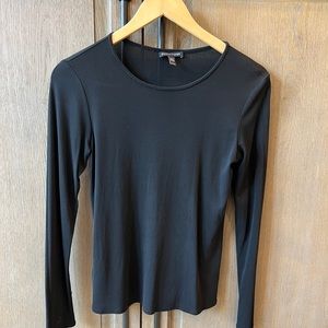 Eileen Fisher silk long sleeve crew neck shirt.